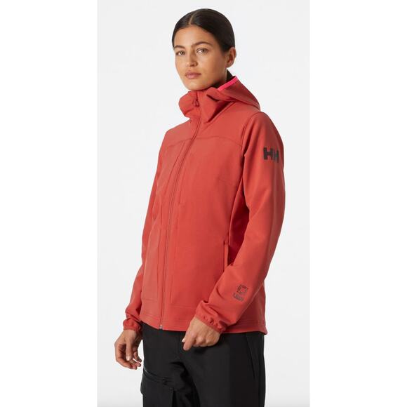 Helly Hanson Aurora Shield Fleece Zip Jacket Poppy Red Womens Size Large New - Picture 1 of 13